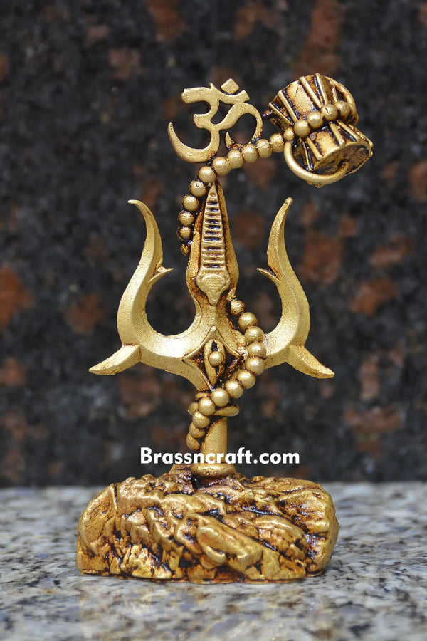 Shiva Symbol Trishul With Damru for Car Dashboard