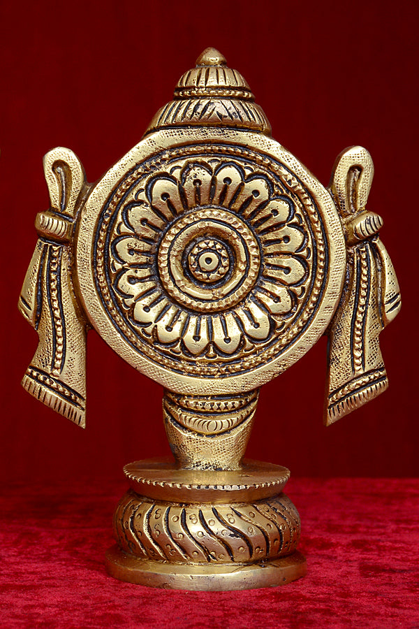 SHANKH CHAKRA STAND ROUND BASE