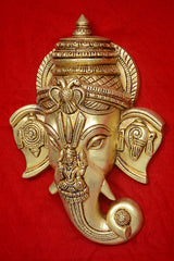 GANESH HEAD WITH DEVI SHANKH CHAKRA