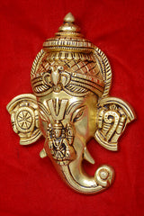 GANESH HEAD WITH DEVI SHANKH CHAKRA