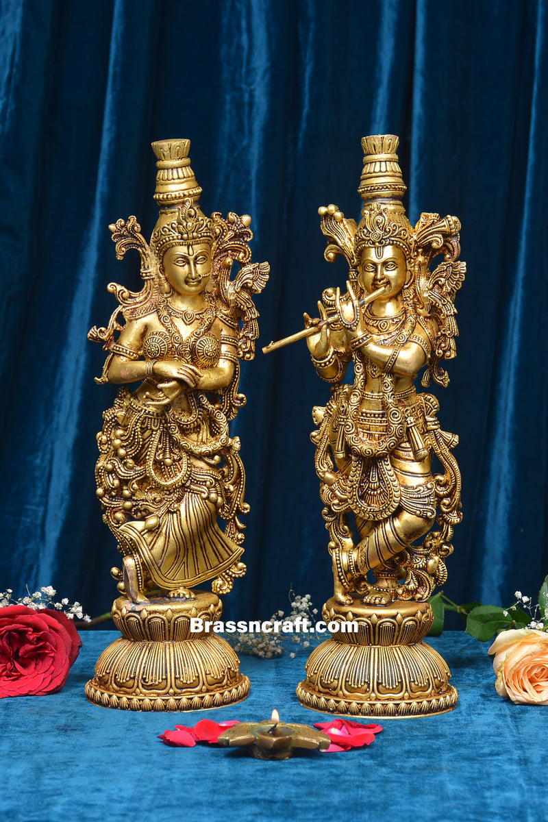 Light Weight Design Standing Radha Krishna Ji