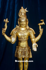 Standing Square Base Shiva Parvati