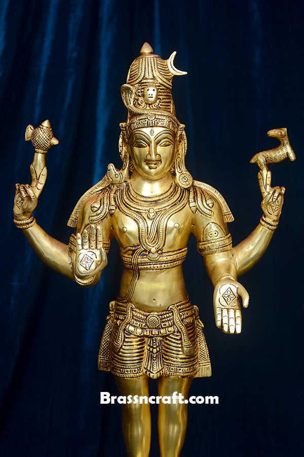 Standing Square Base Shiva Parvati