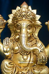 Round Base Sitting Ganesh Ji