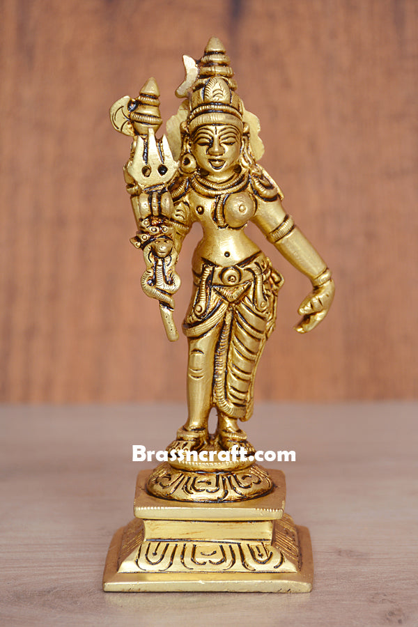 Standing Ardhanarishvara With Square Base