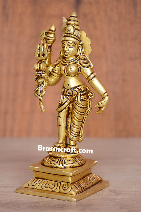 Standing Ardhanarishvara With Square Base