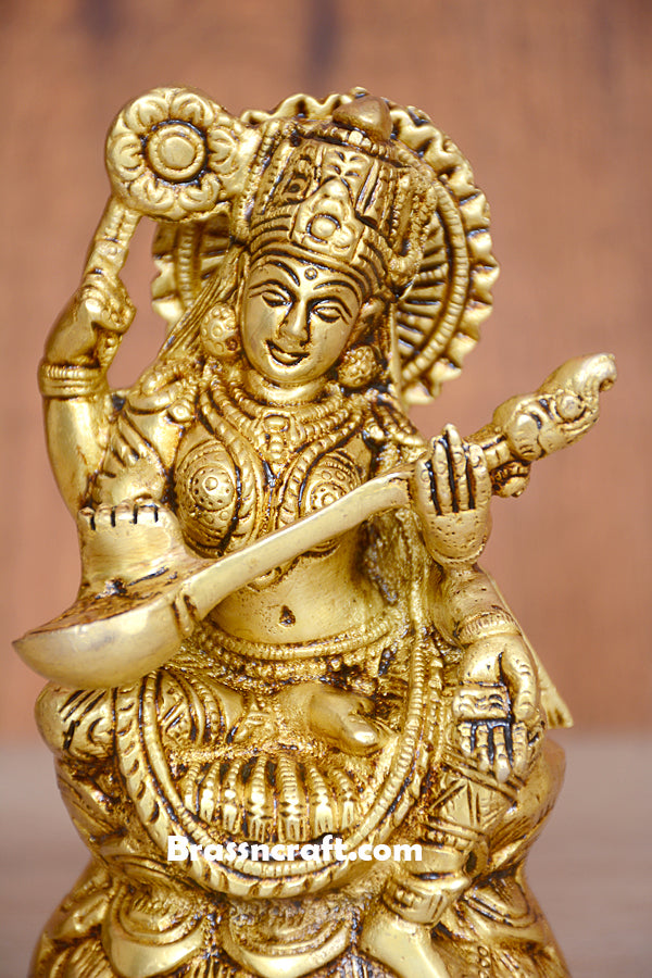 Sitting Veena Sarasvati Maa