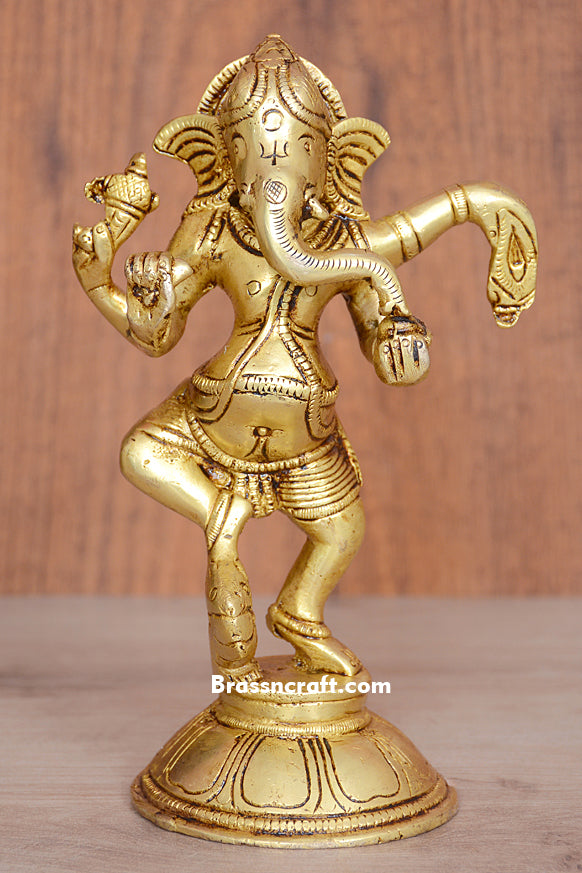 Standing Base Dancing Ganesh Idol