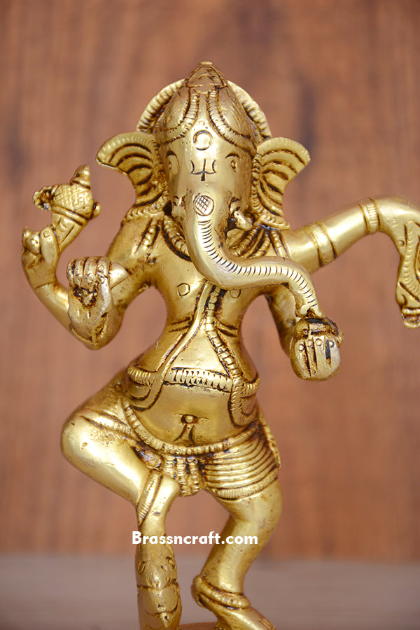 Standing Base Dancing Ganesh Idol