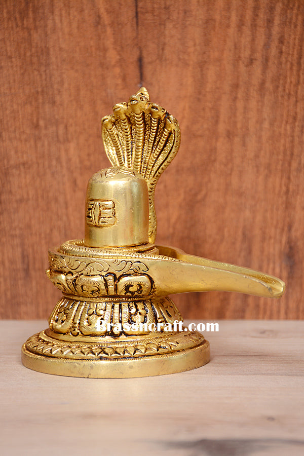 Brass Sheshnag Shivling
