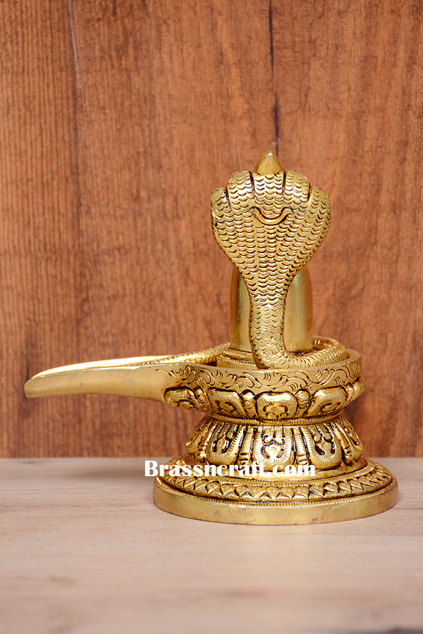 Brass Sheshnag Shivling