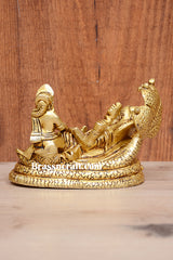 Brass Vishnu Laxmi Saiya Idol