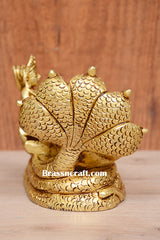 Brass Vishnu Laxmi Saiya Idol