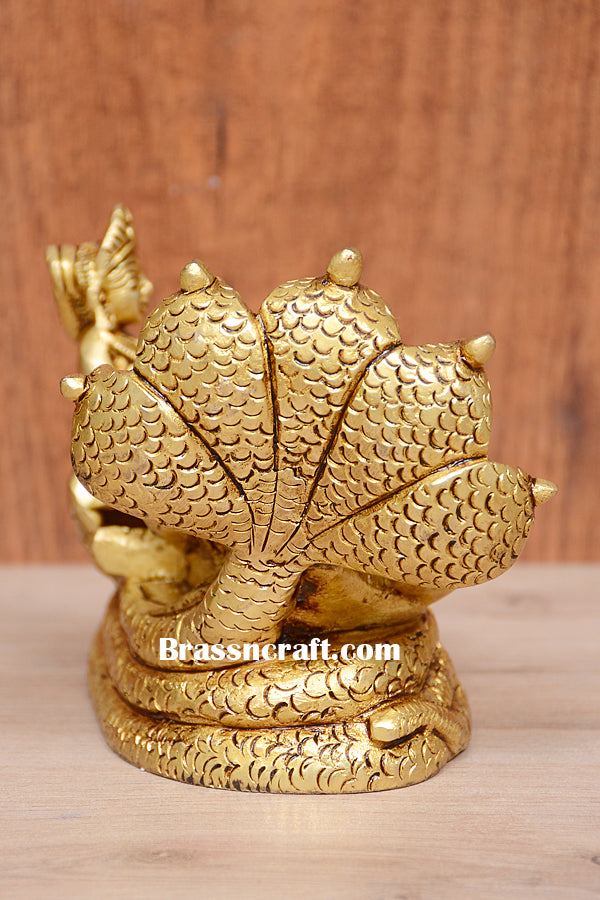 Brass Vishnu Laxmi Saiya Idol
