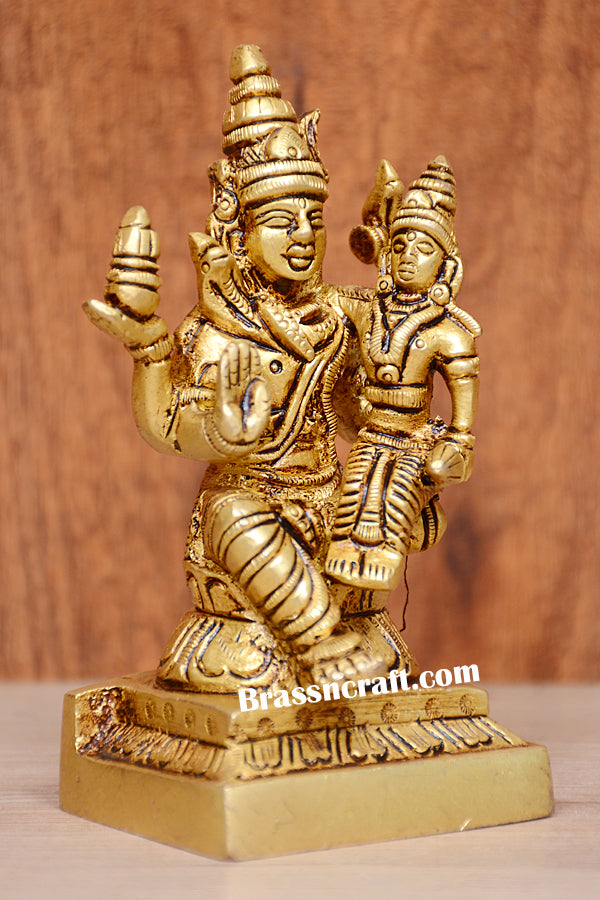 Brass Shiva Parvati Idol