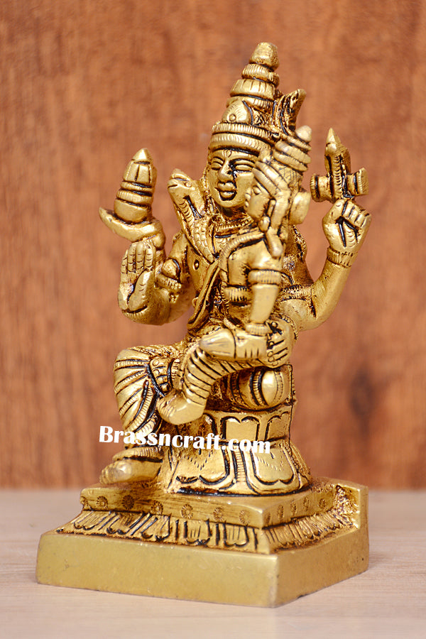 Brass Shiva Parvati Idol
