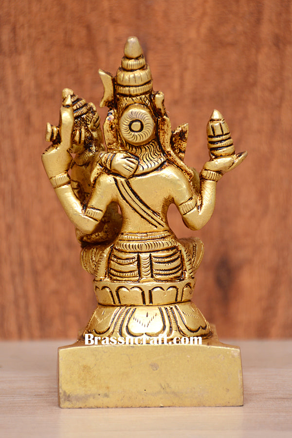 Brass Shiva Parvati Idol