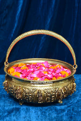 Handle Dasavatar Brass Basket