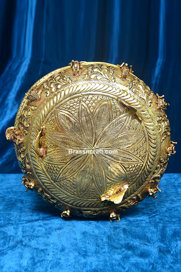 Handle Dasavatar Brass Basket