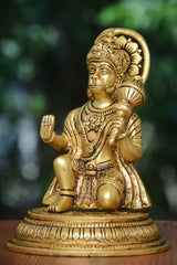 SITTING HANUMAN WITH ROUND BASE