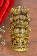 Brass Shiva Parwati Face