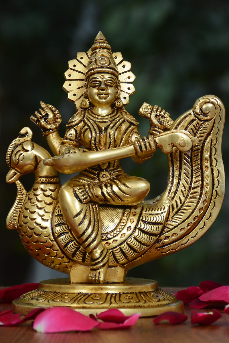 SARASWATHI WITH SWAN