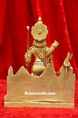 Brass Ram Temple with Ram Idol
