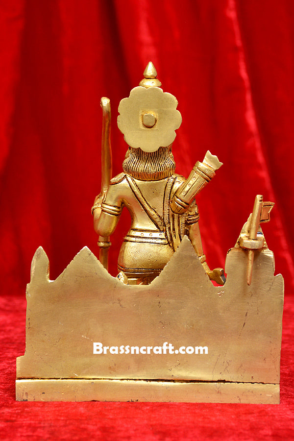 Brass Ram Temple with Ram Idol