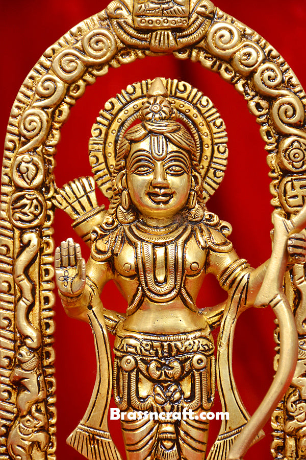 Brass Ram Idol Without Dashavatar