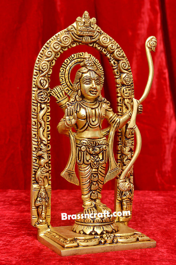 Brass Ram Idol Without Dashavatar