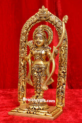 Brass Ram Idol Without Dashavatar
