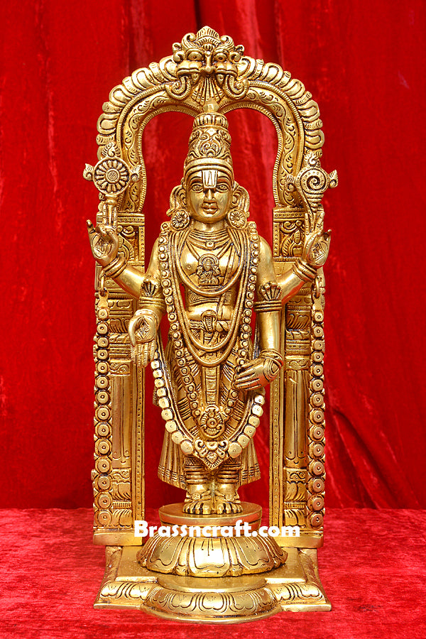 Brass Frame Standing Balaji Idol