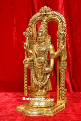 Brass Frame Standing Balaji Idol