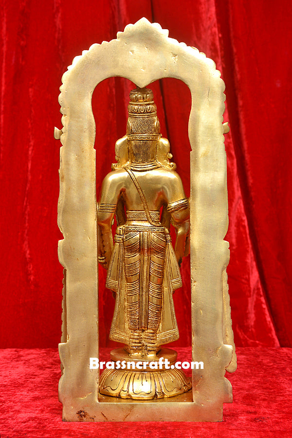 Brass Frame Standing Balaji Idol
