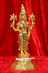 Standing Brass Tirupati Balaji idol