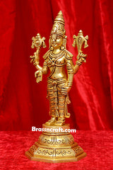 Standing Brass Tirupati Balaji idol