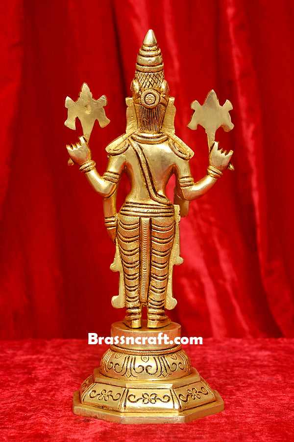 Standing Brass Tirupati Balaji idol