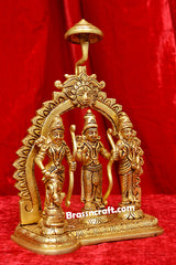 Brass Ram Darbar Idol with Umbrella