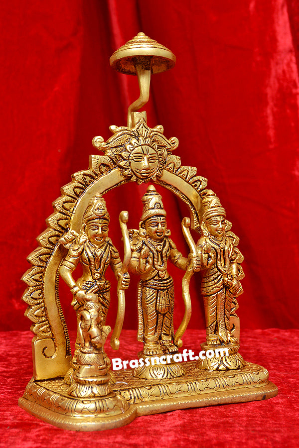 Brass Ram Darbar Idol with Umbrella