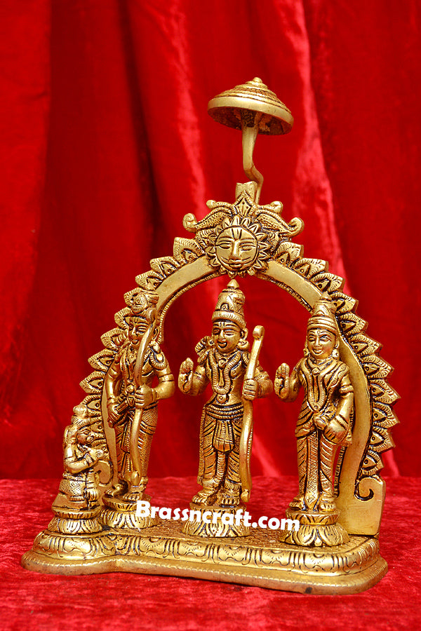 Brass Ram Darbar Idol with Umbrella