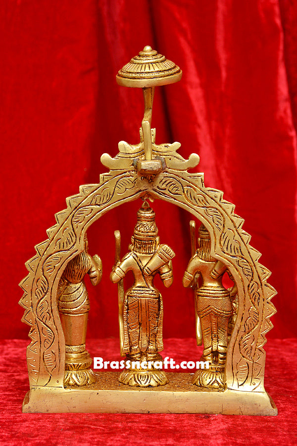 Brass Ram Darbar Idol with Umbrella