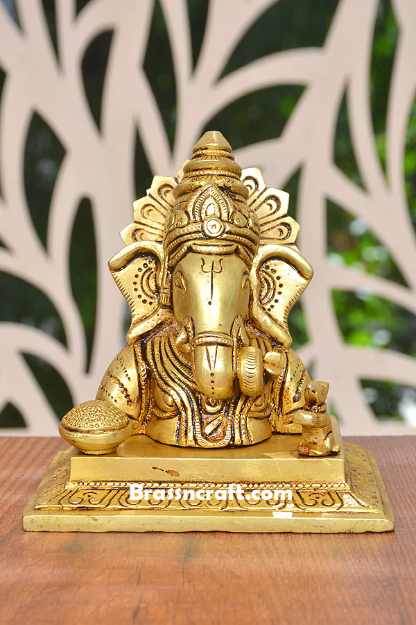 Half Body Ganesha Idol  for Worship and Home Decor