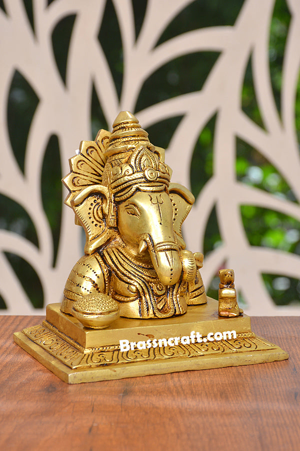 Half Body Ganesha Idol  for Worship and Home Decor