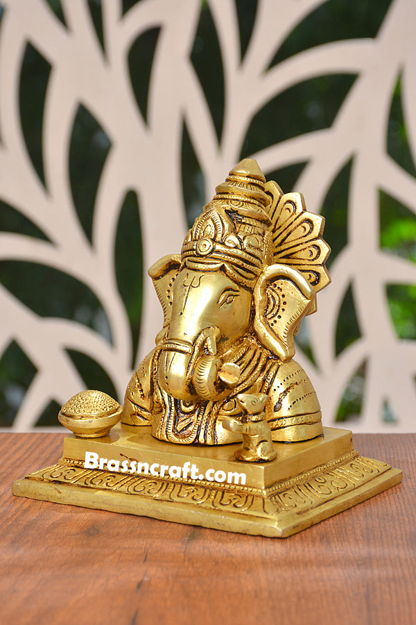 Half Body Ganesha Idol  for Worship and Home Decor