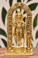 Brass Ram Idol with Frame