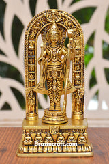Brass Ram Idol with Frame