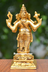 Standing Ganesh Idol with Chowki