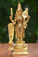 Brass Standing Murugan Idol