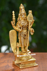 Brass Standing Murugan Idol