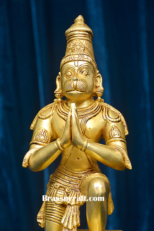 Brass Namaskaar Hanuman Statue